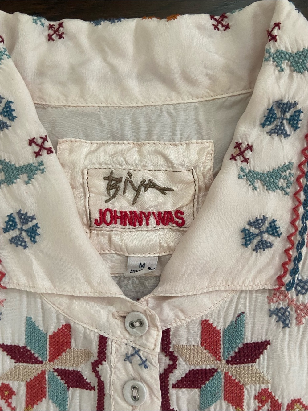Johnny Was embroidered top